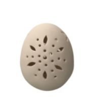 Oeuf céramique led 
