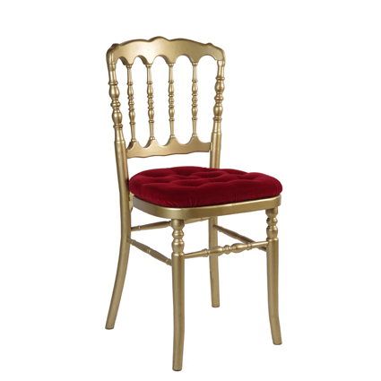 Chaise Napoléon III dorée
