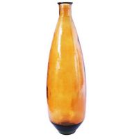 Vase géant ambré transparent 