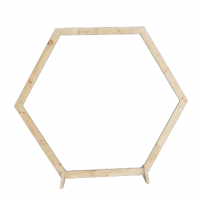 arche de cérémonie en bois hexagonale 
