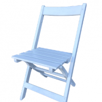 Chaise pliante bois blanche 