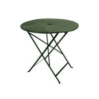 Table pliante de jardin métal vert 