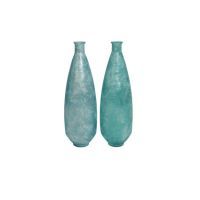 Vase verre genoa bleu