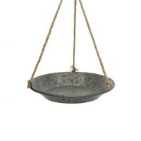 2 set de 2 assiettes à suspendre en zinc 