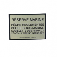 Plaque réserve marine 
